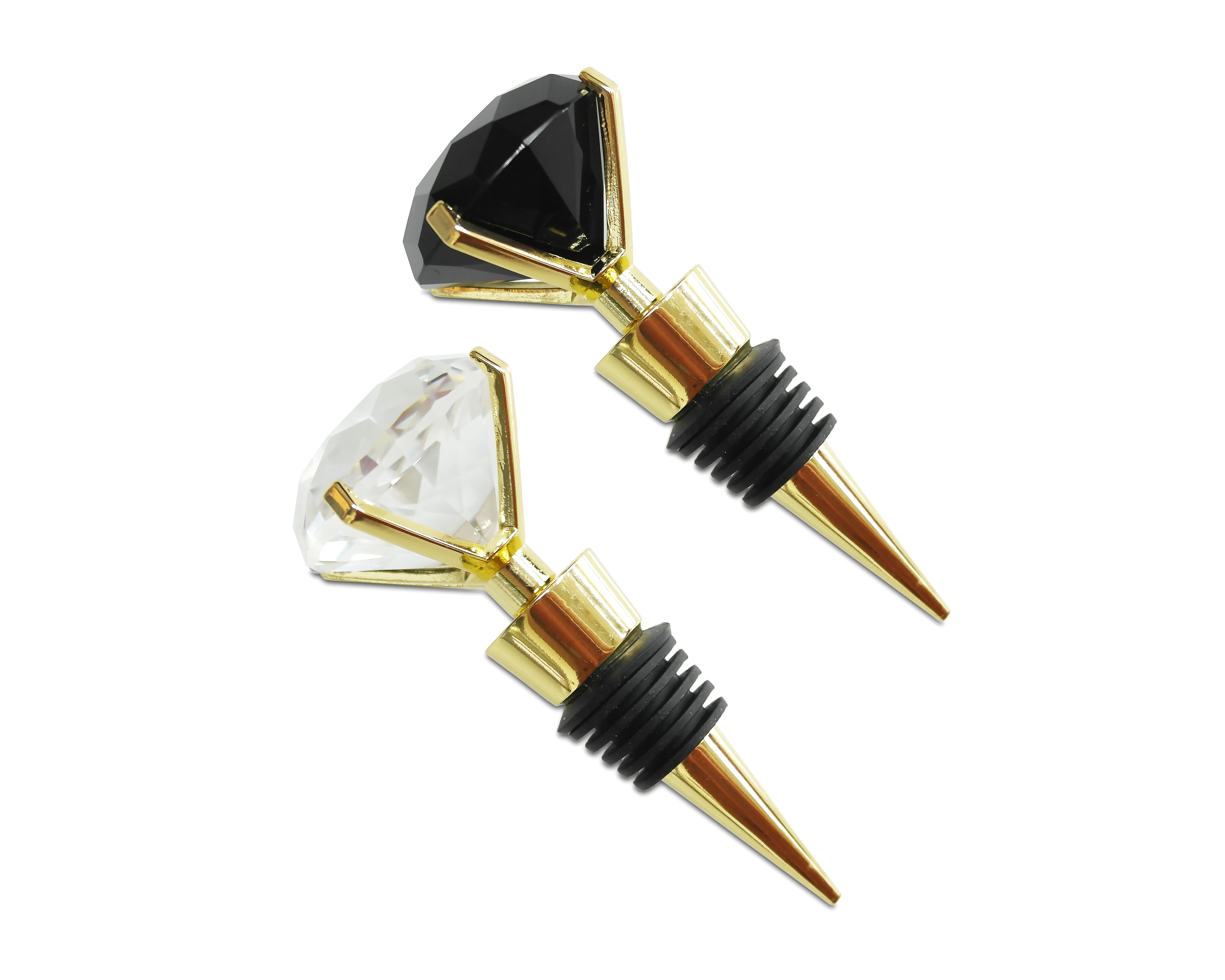 Diamond Shape Crystal Wine Bottle Stopper