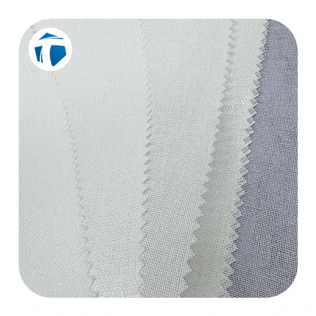 Custom Polyester Woven Bonded Baseball Cap Inner Support Shirt Collar Interlining Fabric