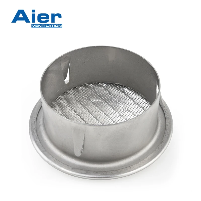 Hvac round rain protection grille made of aluminum