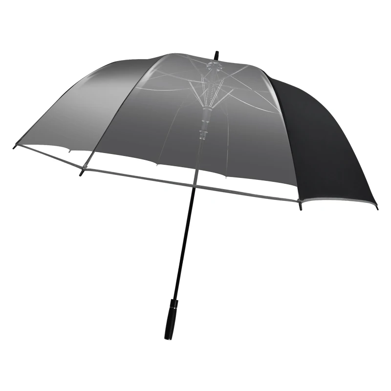 Extra Large Canopy Auto Open Dome Umbrella 34 Inches Enlarge Arch Transparent Straight Umbrella