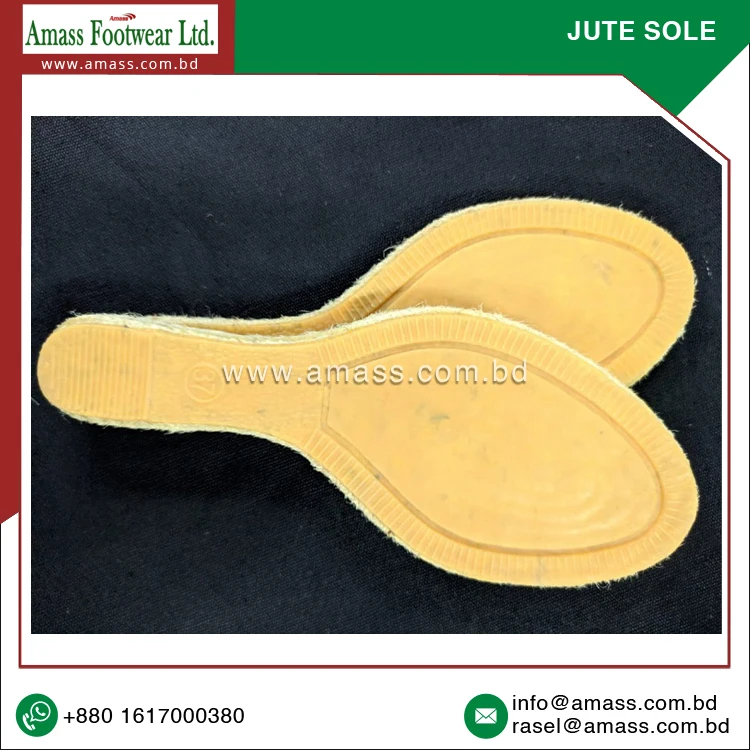 2022 Most Selling Premium Quality High Grade Handmade Jute and Rubber Espadrilles Sole at Best Competitive Price