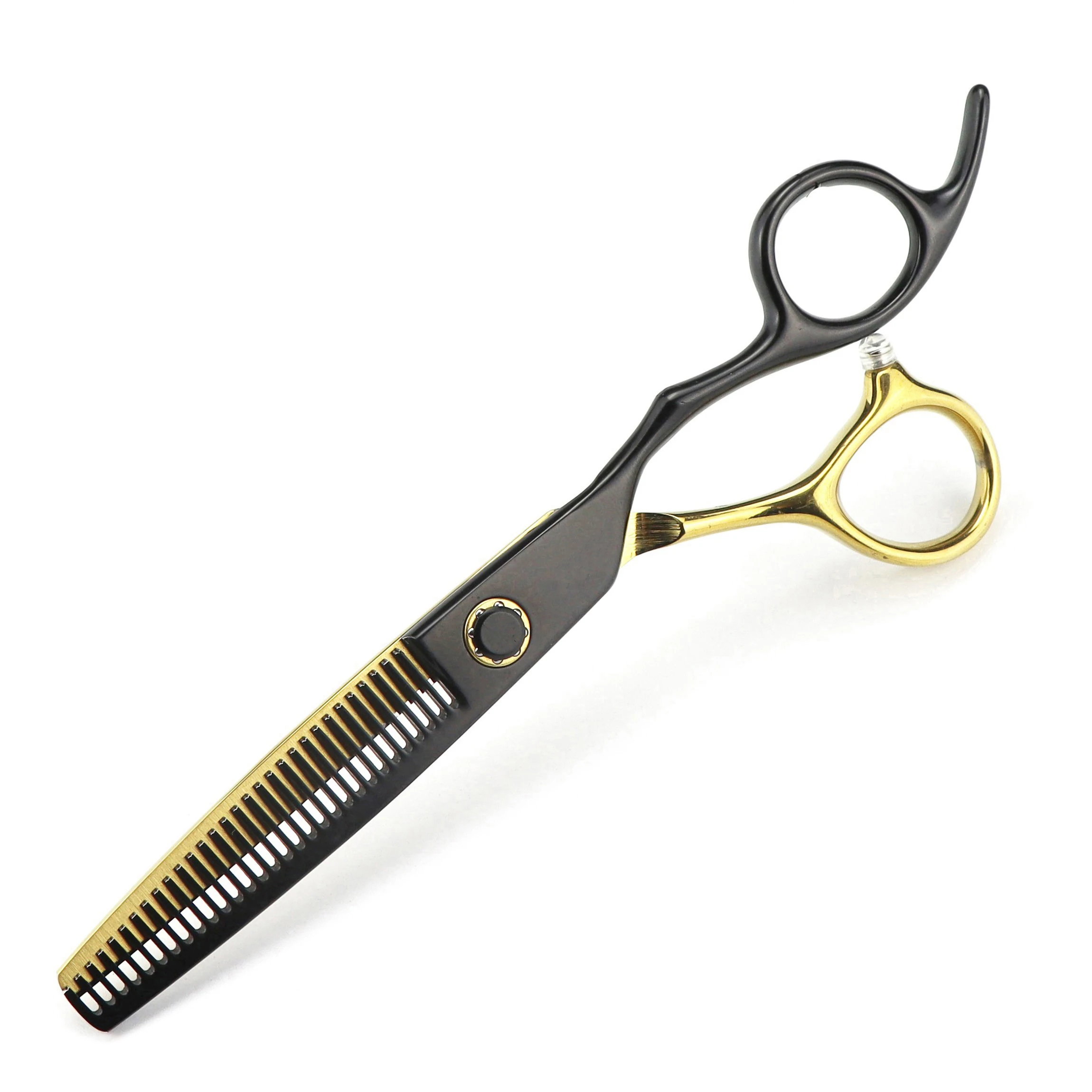 New Best High Performance 6.0 inch black-gold Professional Hair Cutting Hairdressing Barber Scissors Kit