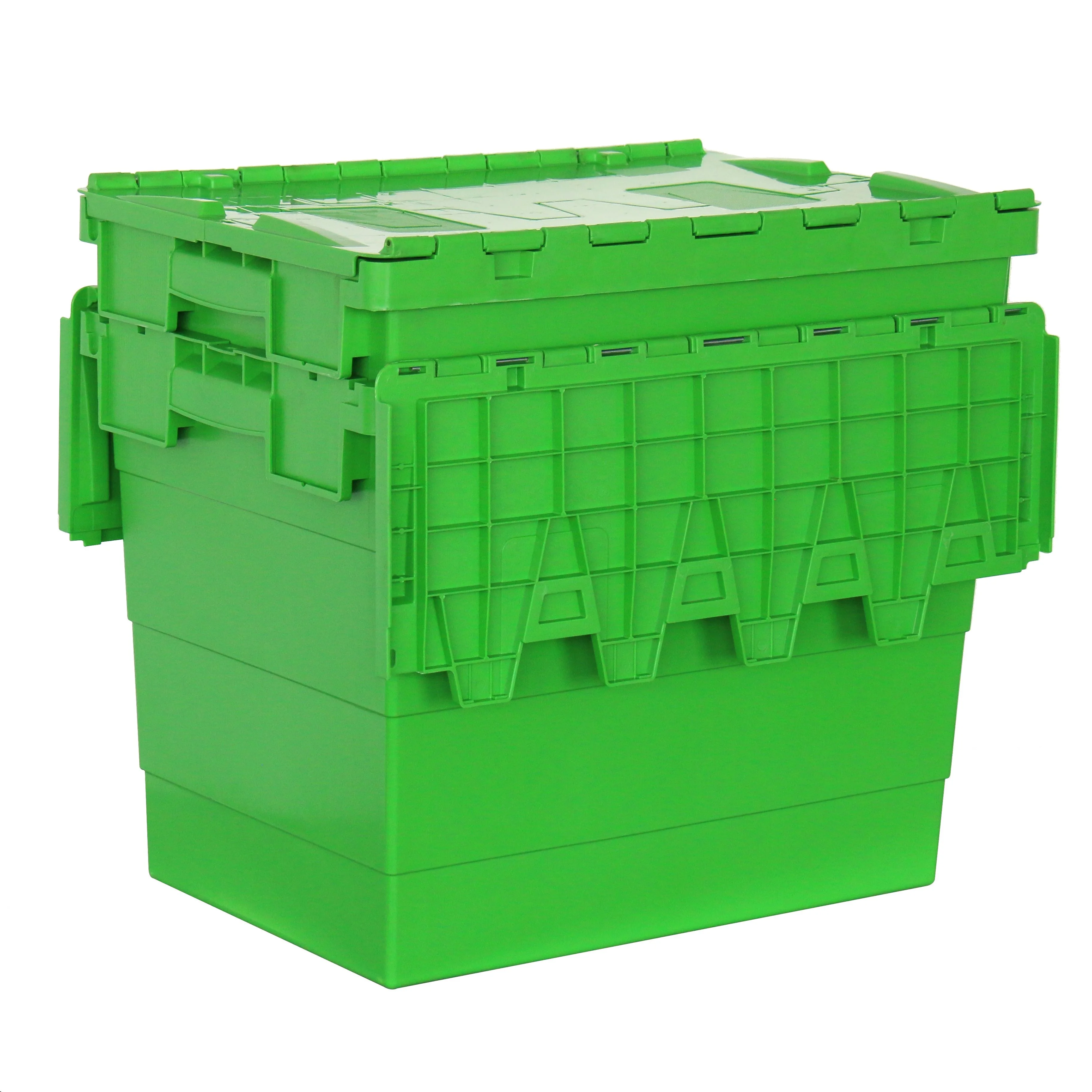 Heavy duty logistic Industrial Plastic Stackable Nestable Moving Warehouse Storage Totes Turnover Boxes Plastic Storage Crates