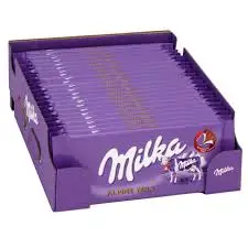 High Quality Milka alpine milk 24 x 100g bar / Melting Milka alpine milk bar chocolate best price from Germany For Sell