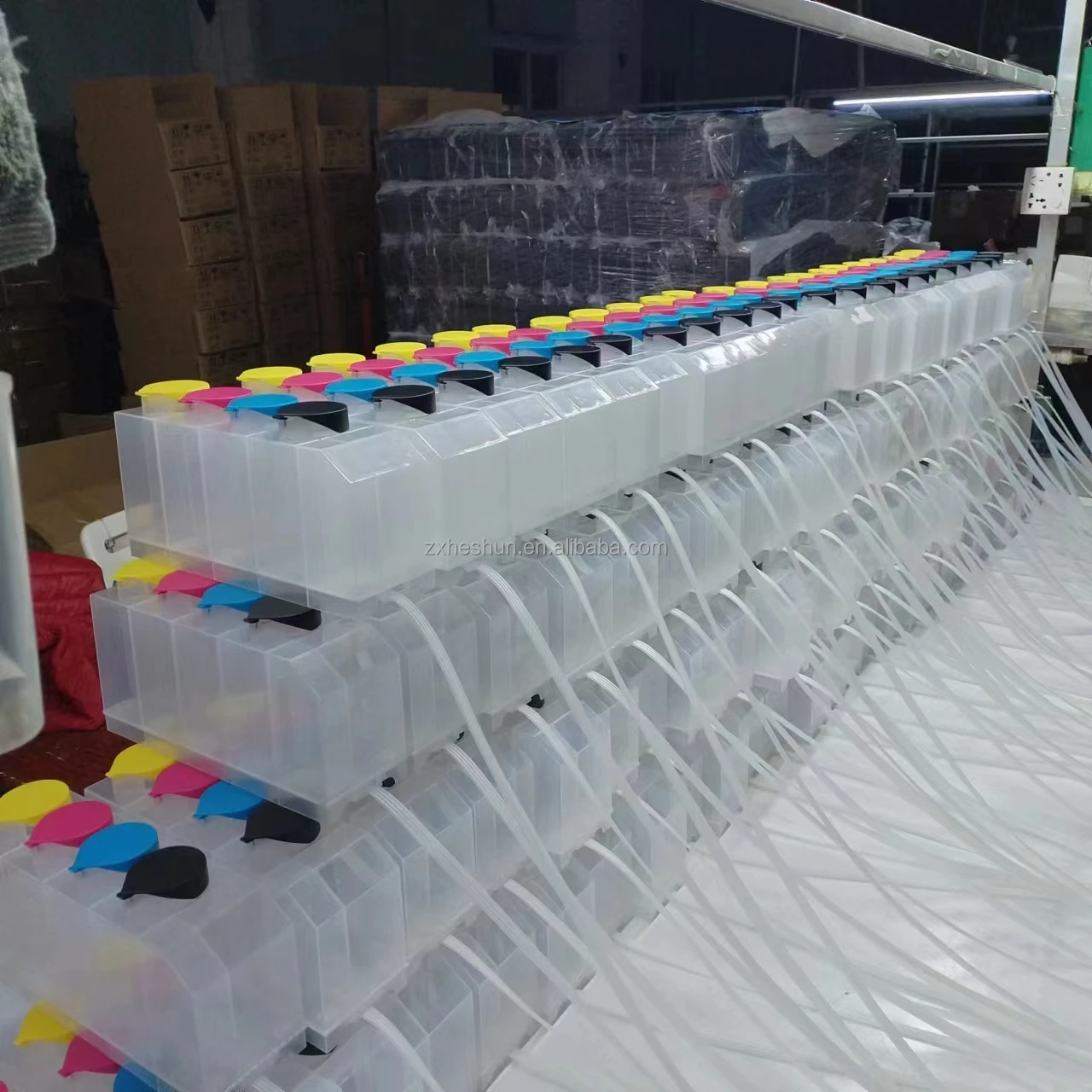 HESHUN empty CISS continuous ink supply system suitable for HP PageWide 352dw 377dw dn 452dw 452dn 477dn 552dw 577z 577dw