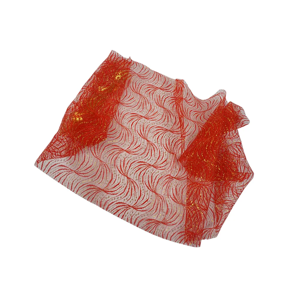 Rose gold orange black and white sequin fabric- luxury lace sequin fabric-  square sequin net fabric