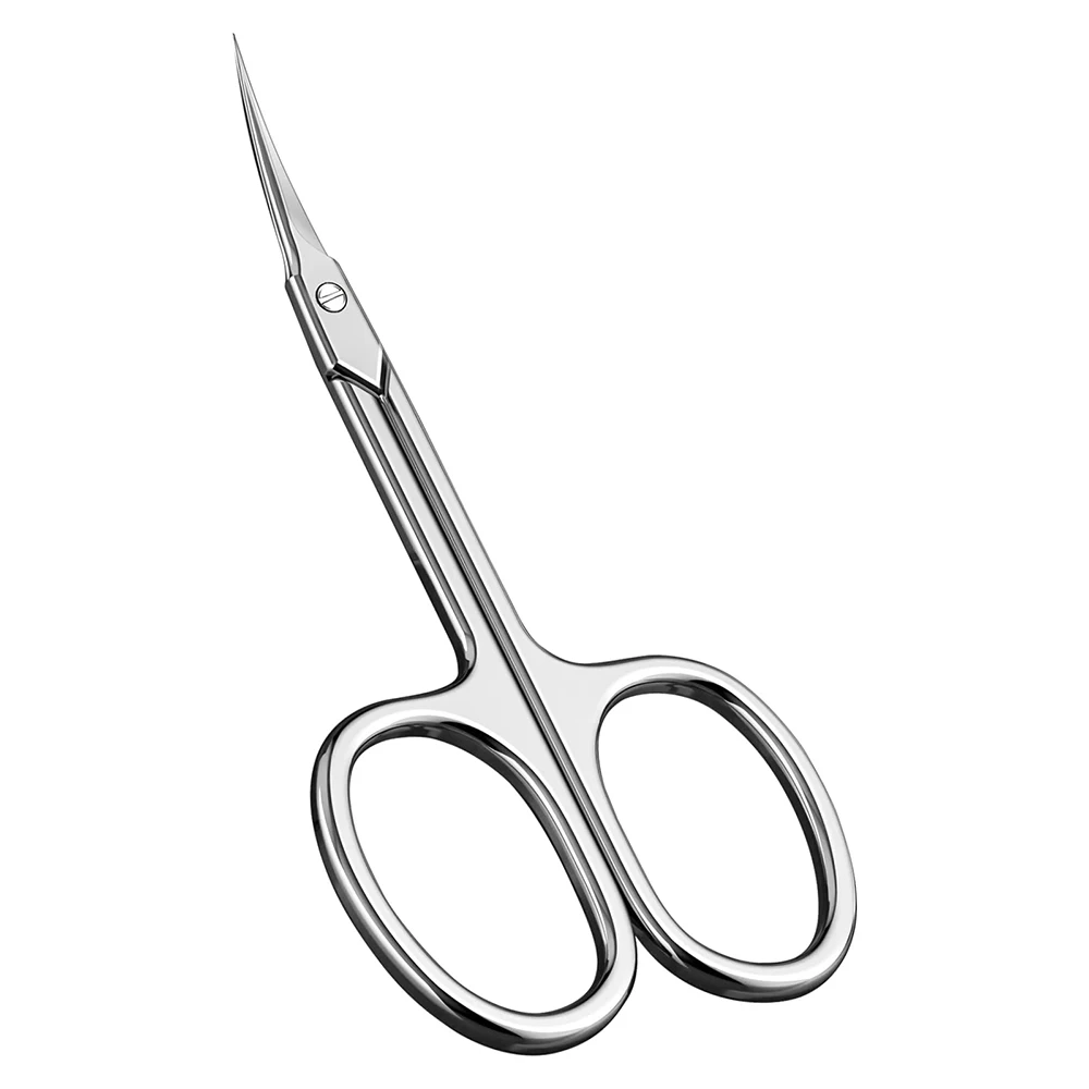 Custom Private Logo Professional Nail Cuticle Scissors Stainless Steel Cuticle Manicure Nail Cutting Scissor