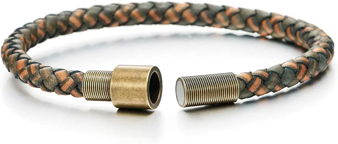 Handcrafted Pretty Copper Brass Multi Layer Braided Pattern Hand Forged Solid High Gauge Tibetan Elegant Magical Look Bracelet