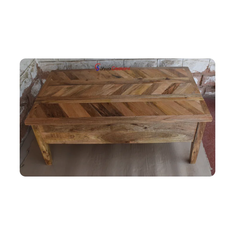 Mango Wood Furniture Wooden lift up top coffee table with storage Modern wooden Indoor furniture manufacturer