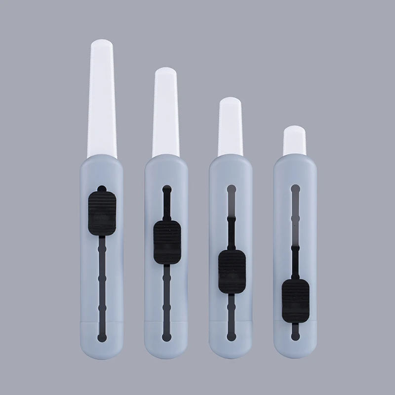 Резак для коробки, безопасный универсальный нож, керамический картонный резак с зубчатым сменным лезвием