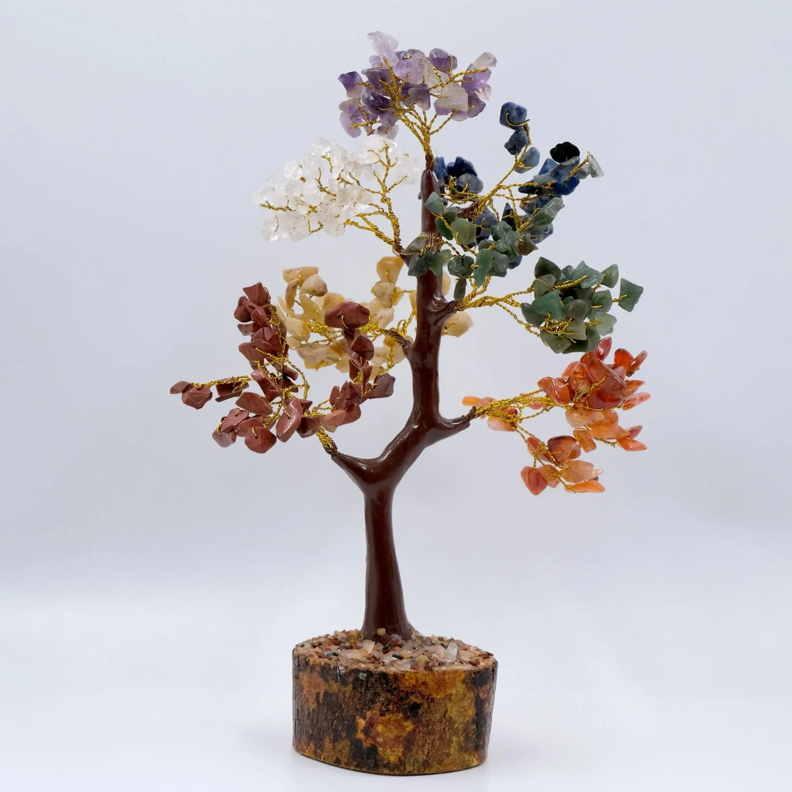 Super Quality Natural Seven Chakra Tree 300 Chips Tree Wholesale For Home Decoration Gemstone Tree Crystal Crafts Buy From India