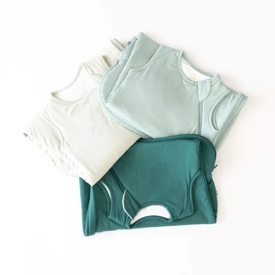 GOTS FSC Certified Wholesale Baby Product Bamboo Baby Sleeper Solid Baby Sleeping Bags