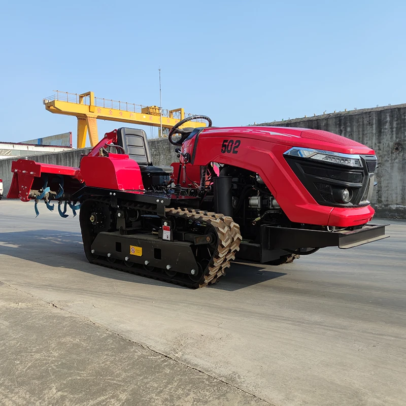 J- W Crawler Tractor 25Hp 35HP 50HP 80HP Small La-wn Mower Tractor Garden Farm Mini Crawler Tractor