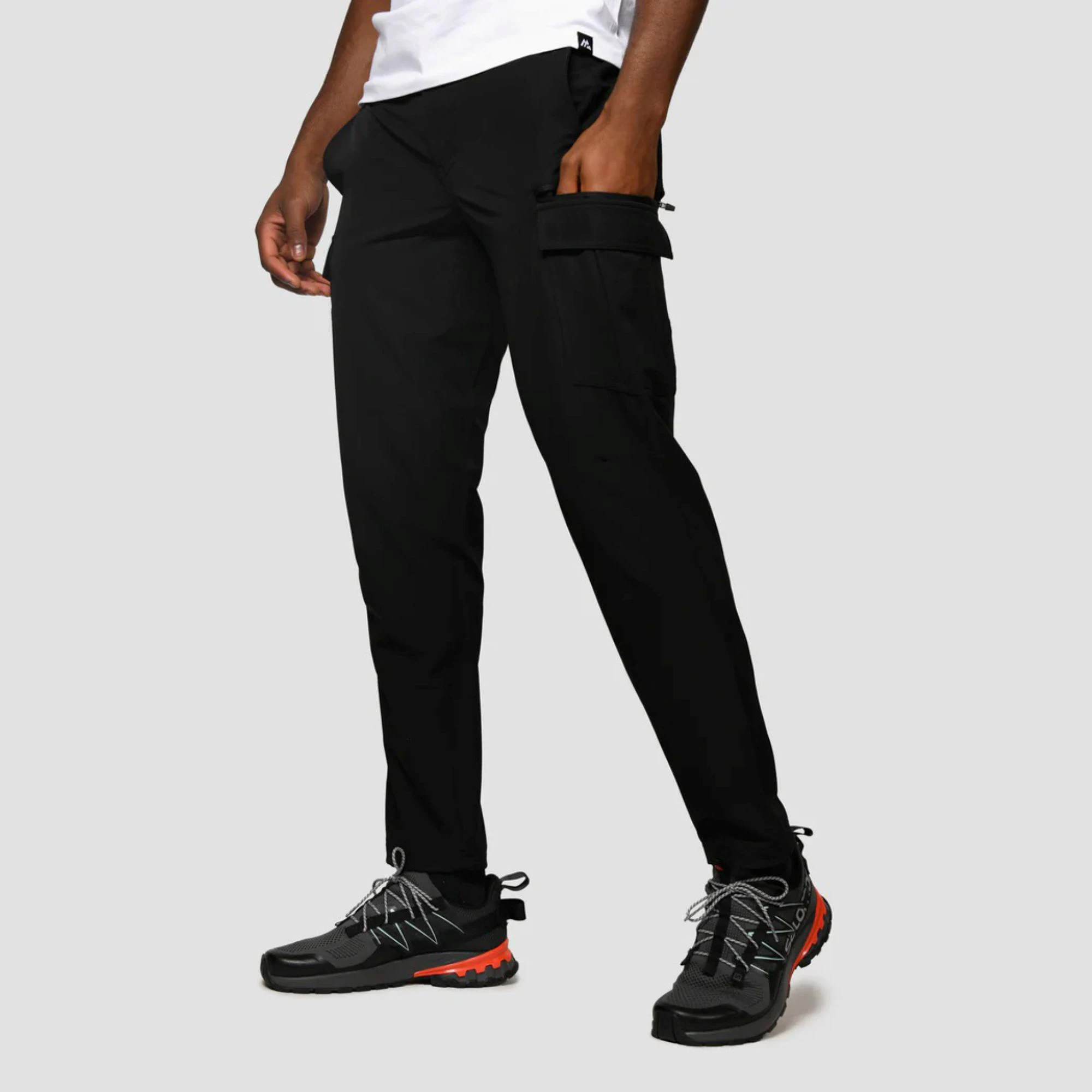 OEM Custom Mens Nylon Cargo Jogger Tactical Pants Windbreaker Custom Polyester Nylon Mens Printed Logo Jogger Custom Pants Men