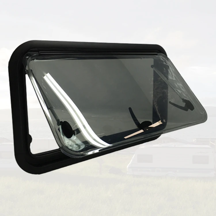 Top Hinged Caravan Window 900*450mm Anti-UV Acrylic Camper Van Window RV Window with E13 Certification
