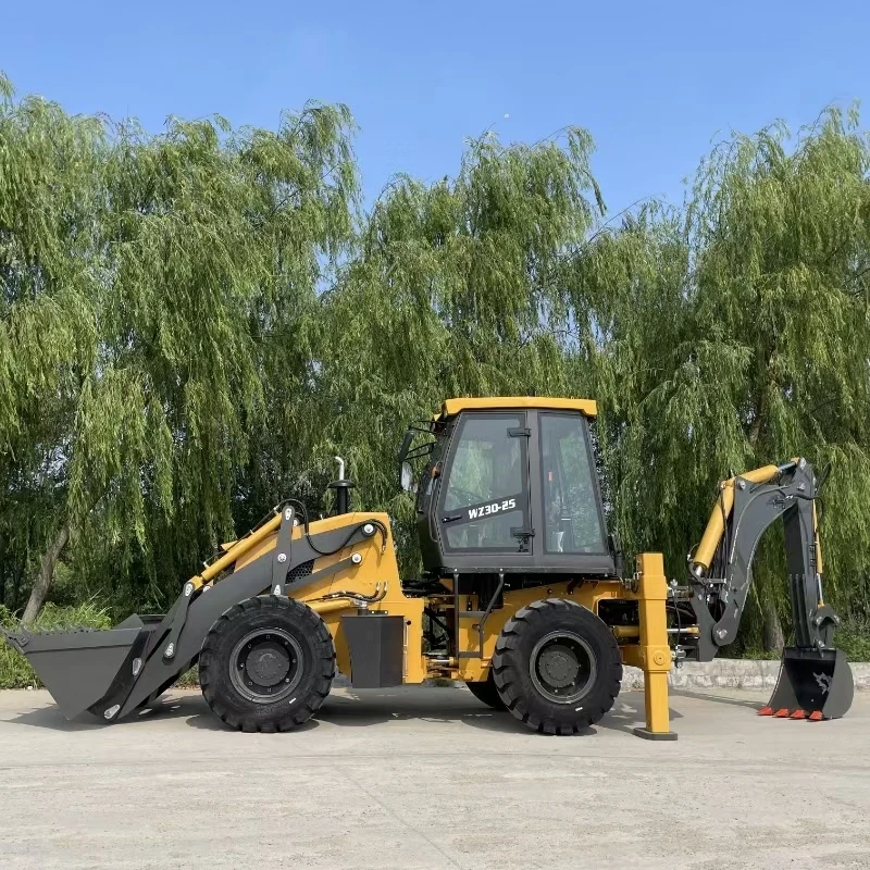 EPA Engine Wheel Loader Mini Backhoe Excavator Loader Engineering-Construction-Machinery 4X4 Backhoe Loader Backhoe Factory