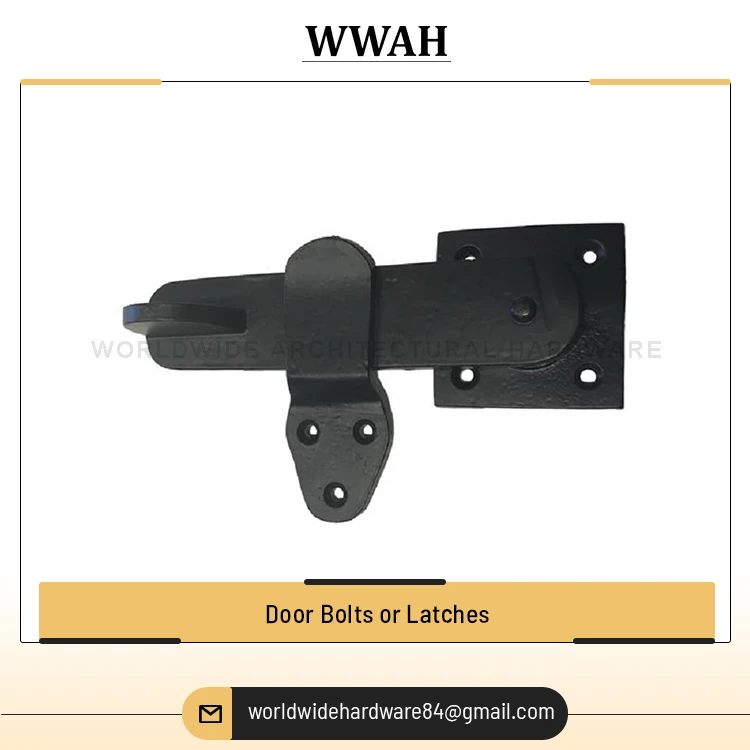 Antique Style Modern Design Window Accessories Architectural Cast Iron Stopper / Flush Door Bolts and Latches for Sale