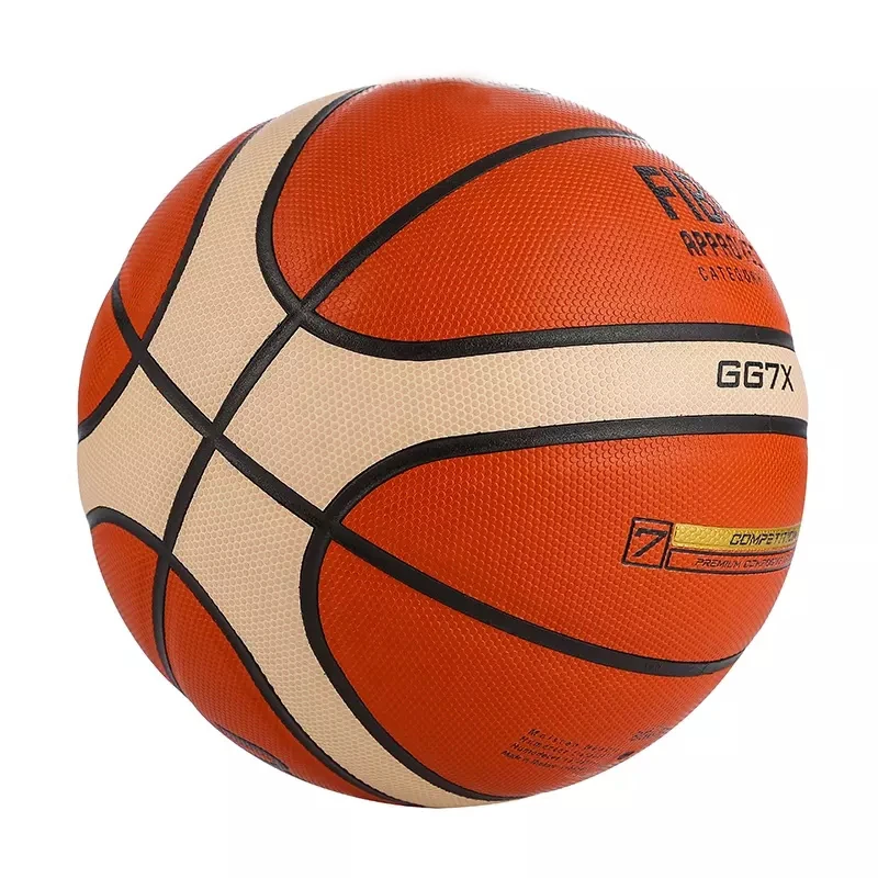 Customized Training Basketball New Design Custom PU Leather Sports Ball with Color New Materials