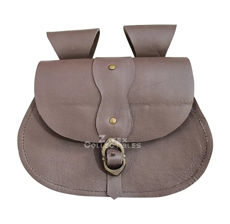 Genuine Leather Handmade Bag for Medieval Renaissance Parties Halloween Bag Medieval and Renaissance parties reenactments