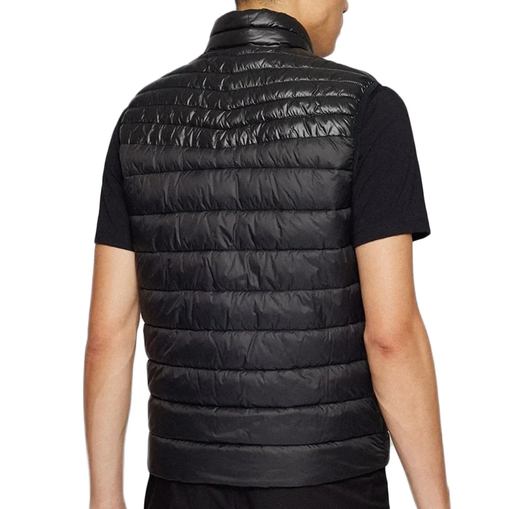 Custom Wholesale Best Quality Men black Windproof Puffer Jacket vest 100% polyester gilet Winter Warm Puffer Jacket waistcoat