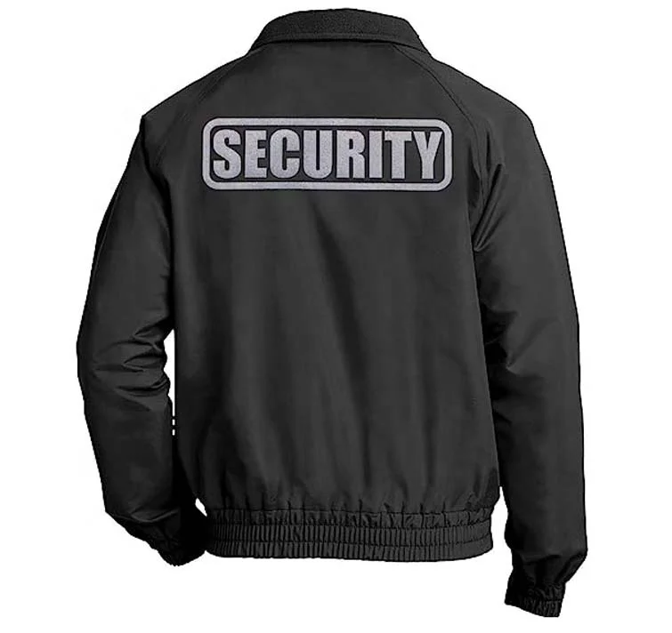Men Security Jacket Winter High Visibility Jacket Reflective Tape Safety Security Work Coats and Jackets for Men