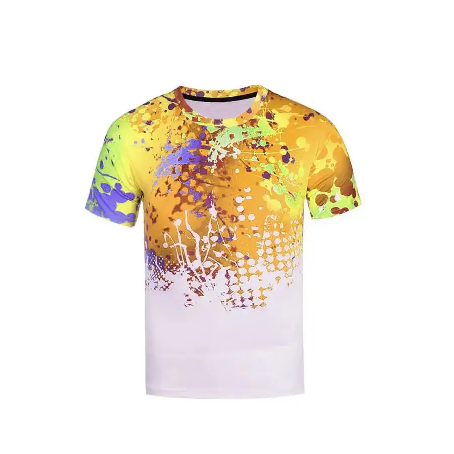 Beautiful Different Style Sublimation Tshirts Customized Sample Plain Shirt For Men Over Sized Short Sleeve