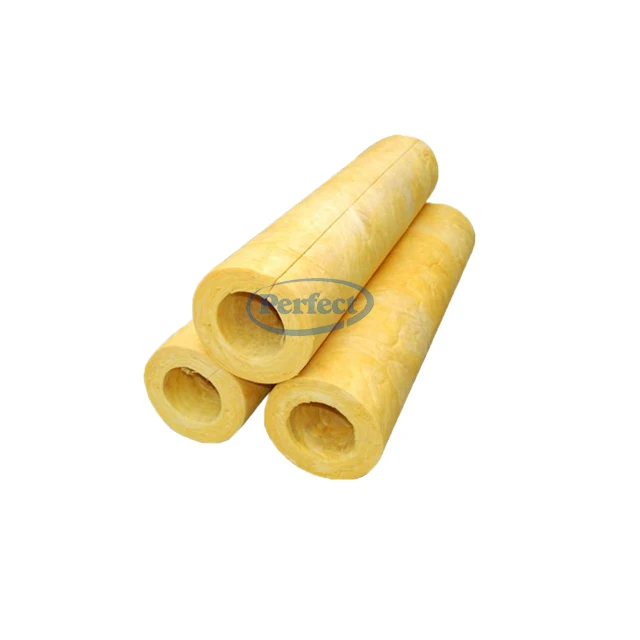 Thermal Insulation Glass Wool Pipe section cover fiberglass pipe for heat insulation
