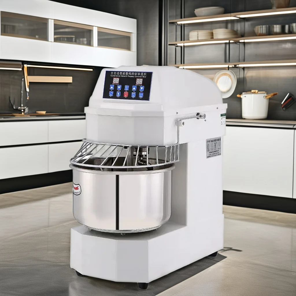 Factory Price PLC Controlled Hand Crank Bread Dough Mixer for Bakery Use for Wheat Flour Meat Corn Nuts