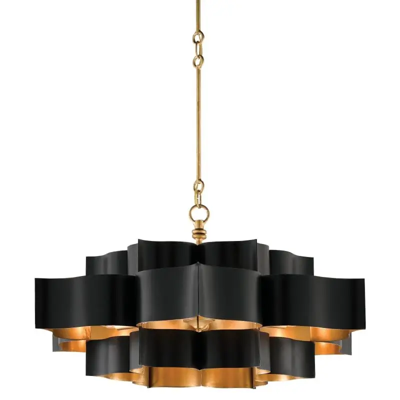 Highest Quality Black Gold Modern LED Pendant Lights Chandelier Lighting for Living Room Dining Kitchen Ceiling Hanging Lights