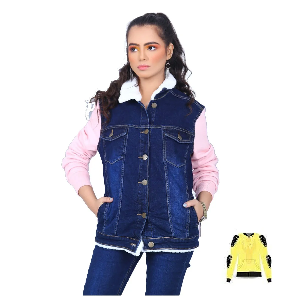 Factory Cheap Price Breathable High Quality Women Jeans Denim Jacket Top Selling Jacket 2024 With customized logo stuff shade et