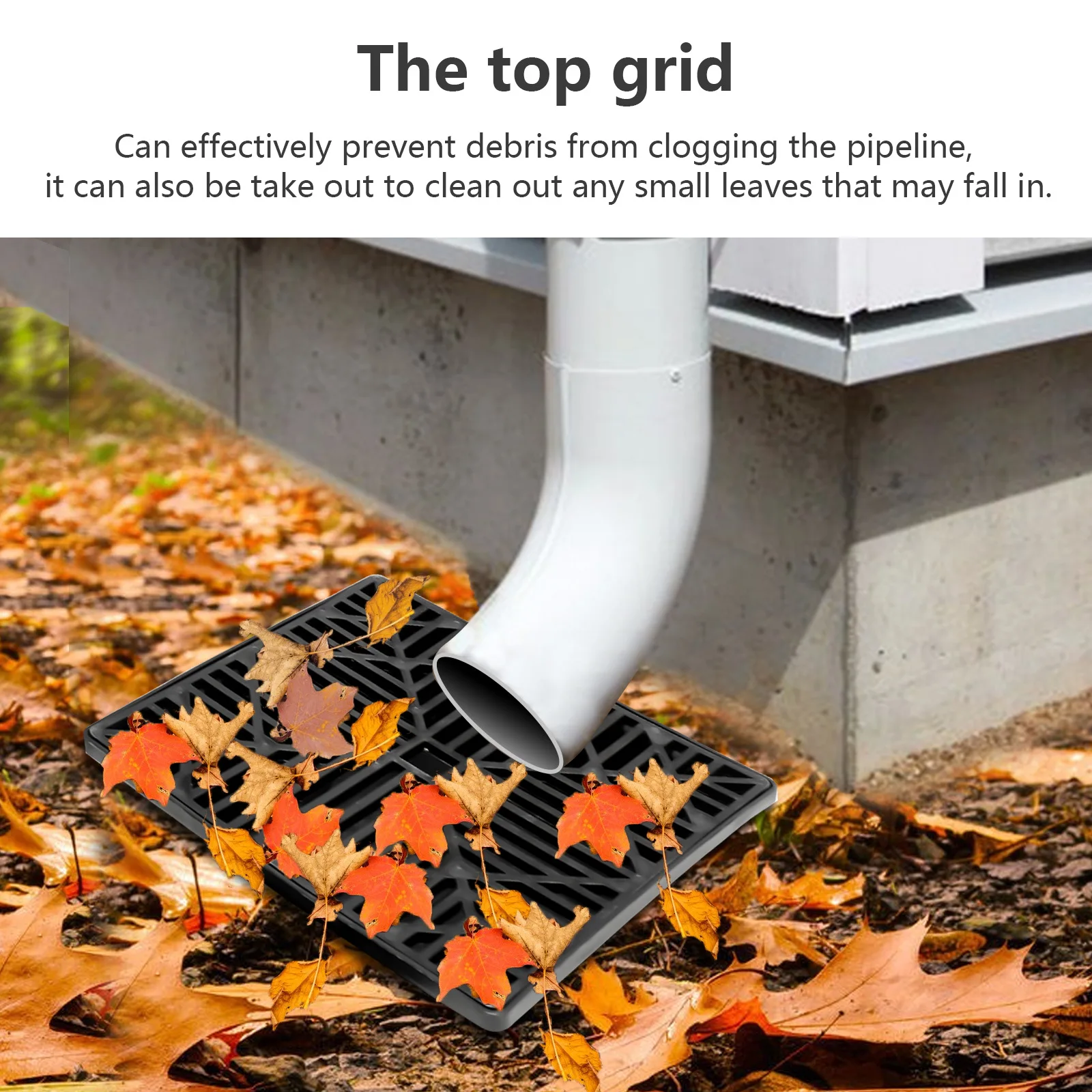 Upgraded Gutter Downspout Extension with Leak-Proof Splash Block No-Dig Garden Drain Adapter