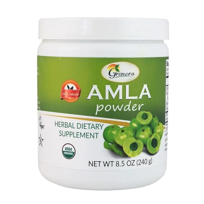 100% GRENERA Popular Dried organic Indian Gooseberry or AMLA Powder gentle drying process retain nutrition rich in Vitamin C