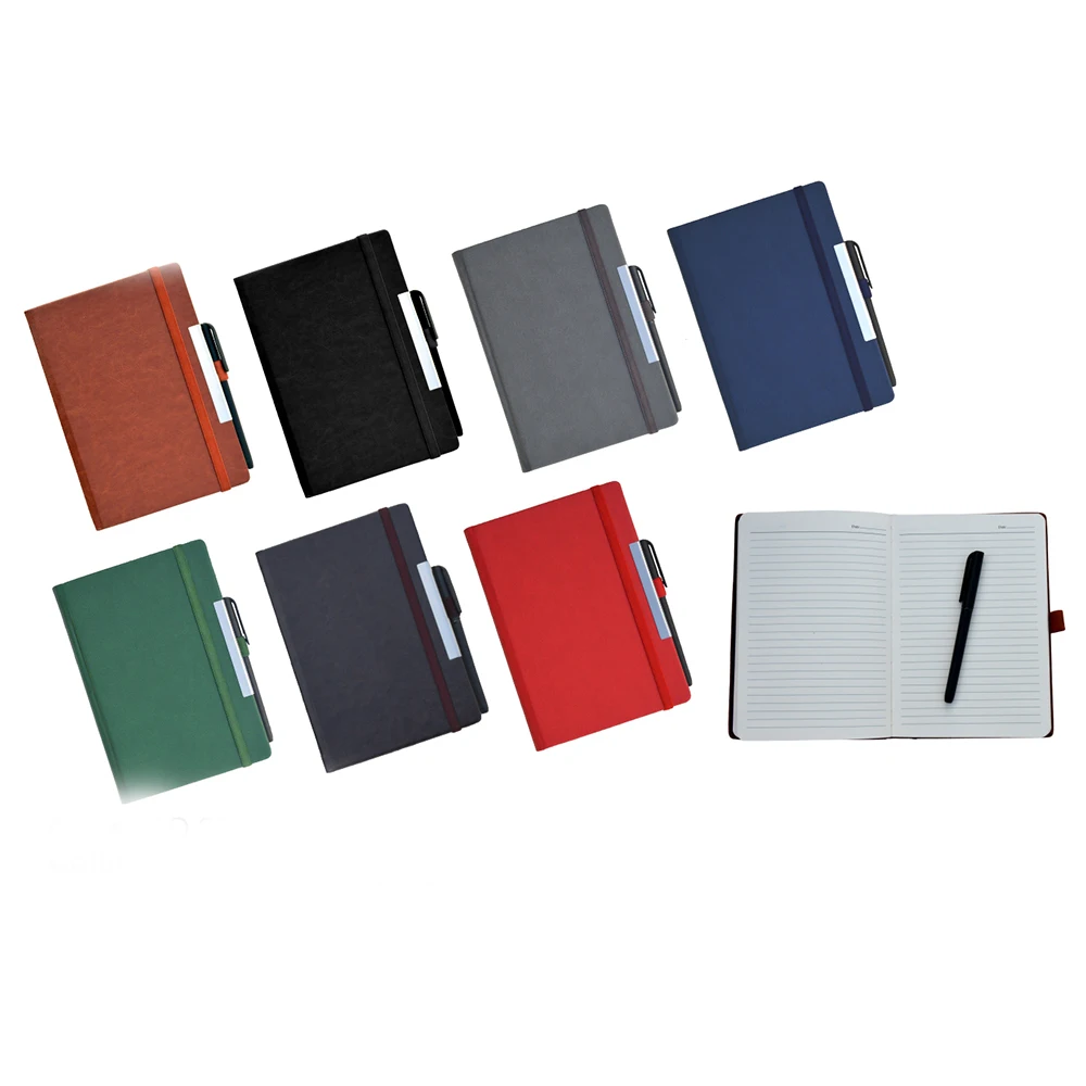 Executive Notepad Notebook Undated Organiser with pen and USB Metal Drive Case  memory chip 8 /16/32GB Notebook With Usb Drive