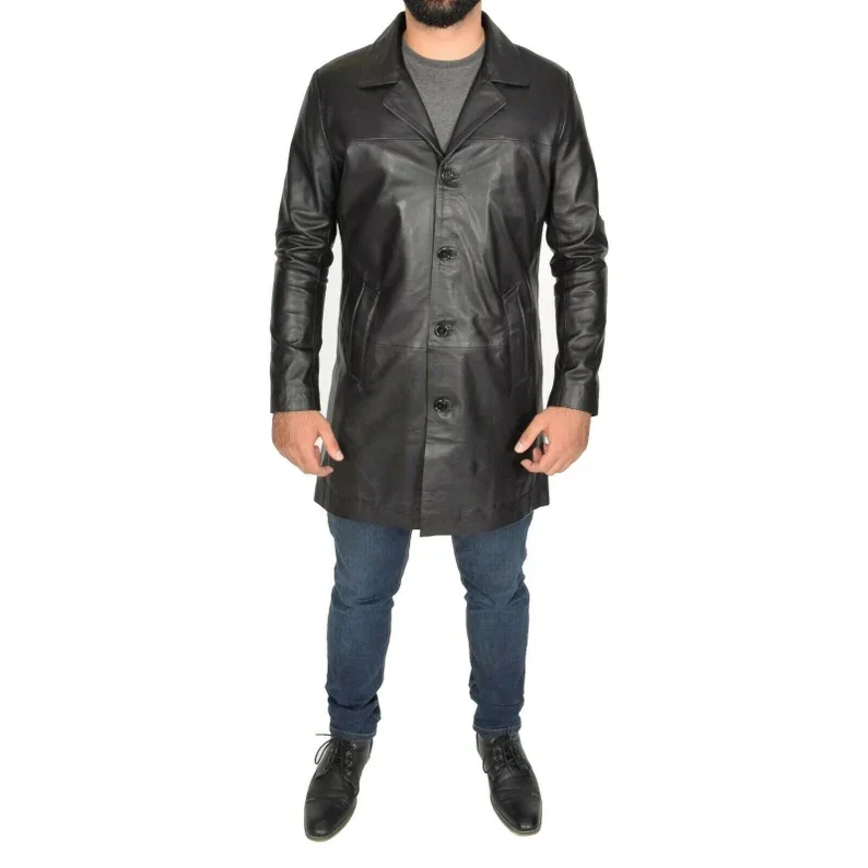 2022/2023 Pakistan leather Coat for men Real Leather Custom Coat with Long Winter Warm Coat Manufactured By Hasnain Products