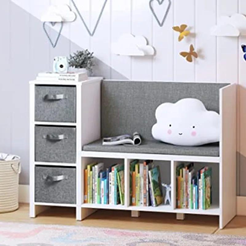 New Modern Children Portable Kids Wood Furniture Toy Organizer And Storage Shelves Shelf Rack Cabinet