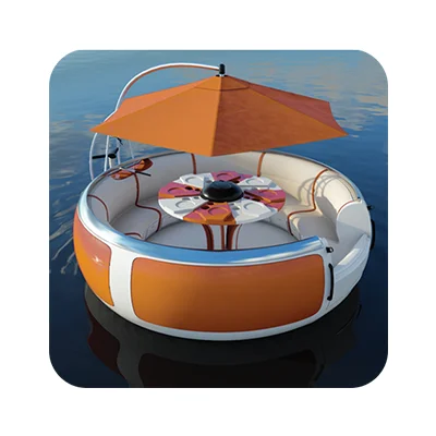 Popular Professional Factory Direct Manufacture Cheap White Doughnut Bbq Leisure Boat