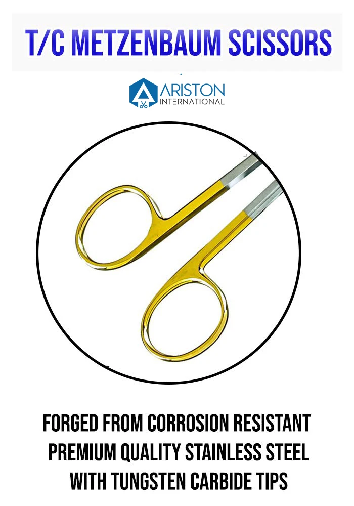 Top Quality METZENBAUM Nelson Barbaric Scissors Tungsten Carbide Mayo Scissors Surgical Veterinary Stainless Steel Instruments