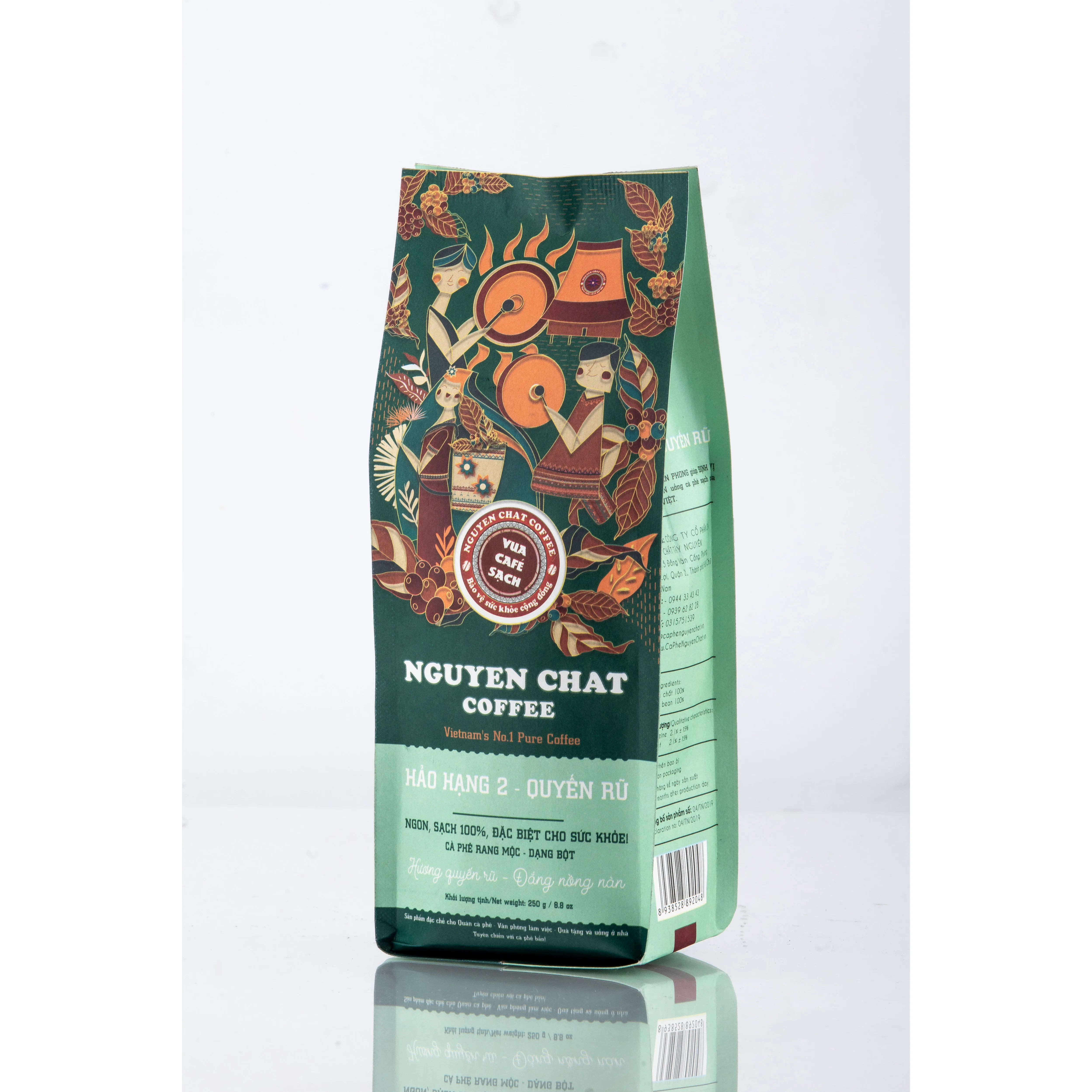 High Quality Purely Roasted HAO HANG No.2 Ground Coffee Culi & Arabica Bean Low Moisture Made In Vietnam- 1kg