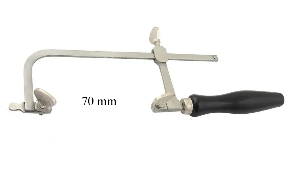 JEWELRY PIERCING SAW with Blades FRAME JEWELERS HAND TOOL ADJUSTABLE 6 SIZES WITH BLADES