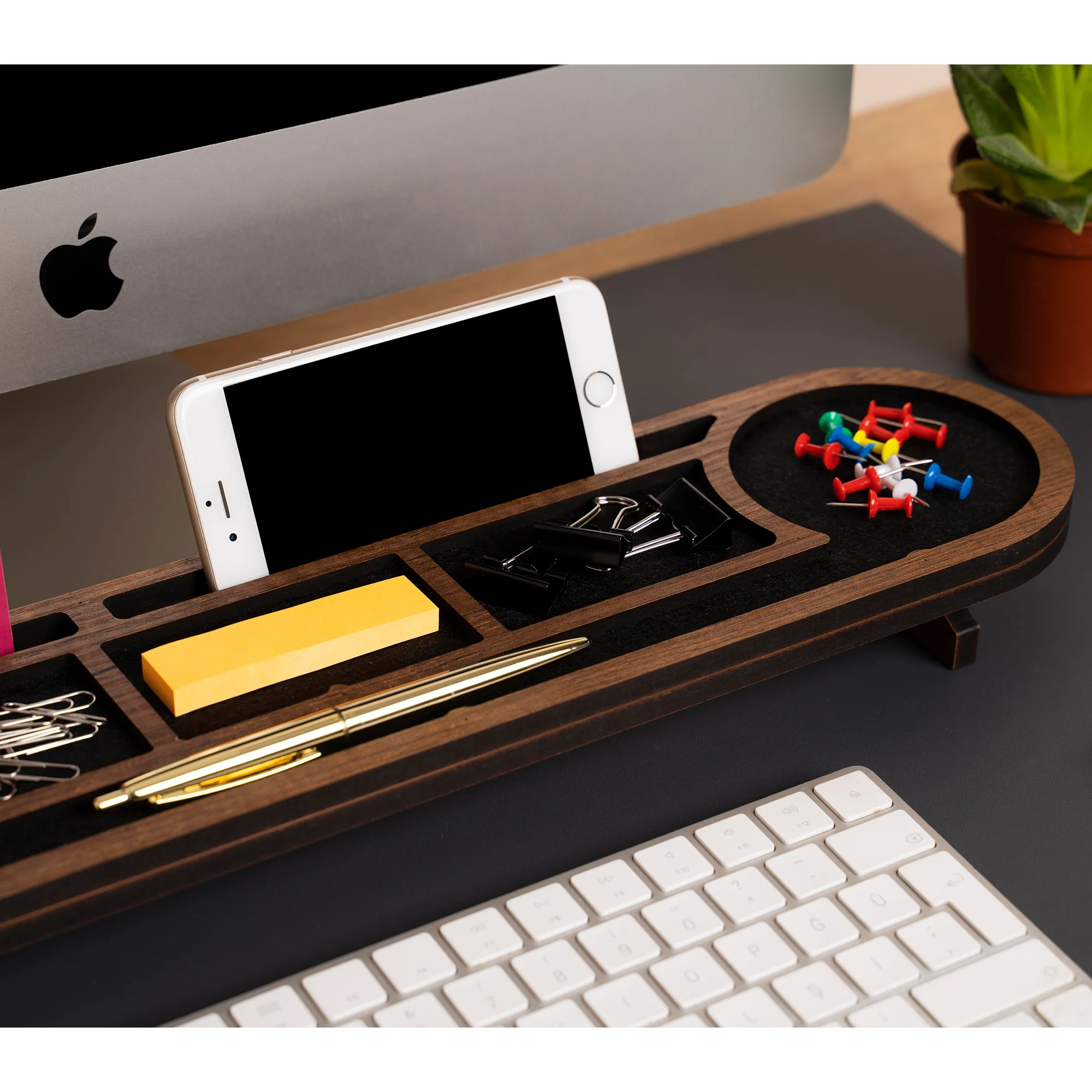Office Wooden Desk Accessories Personalized Docking Station Office Accessories Desk Organizer Dropshipping Product