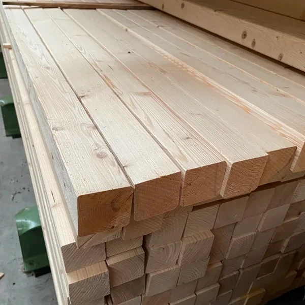 Construction Wood Construction Wooden Beam Pine Poplar lumber Lvl 50MM Studs Primed Lumber For Roof