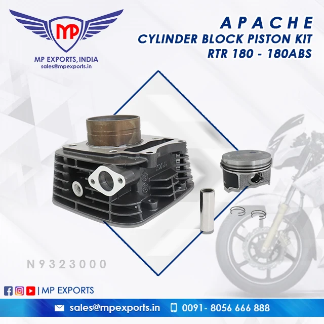 Комплект поршневых блоков цилиндров подлинного качества для TVS Apache RTR 2-wheeler запасные части доступны продажи в Перу