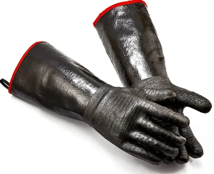 Hot Sale 14 Inches Bbq Grill Oven Gloves,Heat Resistant-smoker,Cooking Barbecue Gloves Barbecue Neoprene Gloves