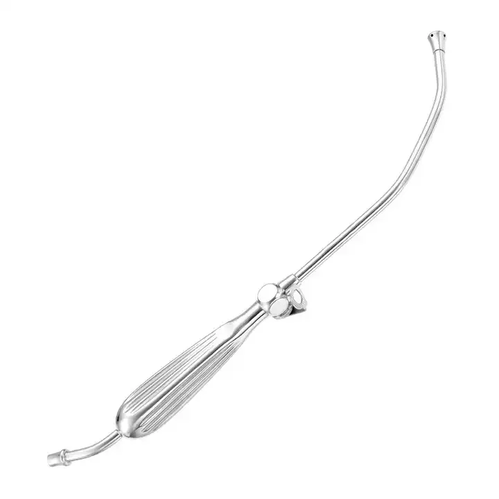 Disposable Transparent Medical Grade Yankauer Cannula Suction Collection Tube With Yankauer Handle