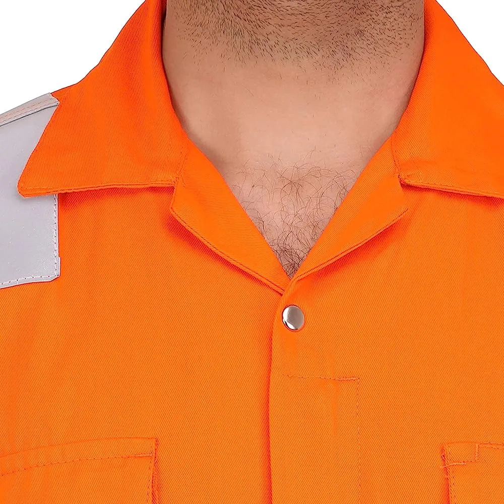 Orange Color Work Wear Safety Suits Best Design Long Sleeve Men Wear Working Safety Suits By KEEM BROTHERS