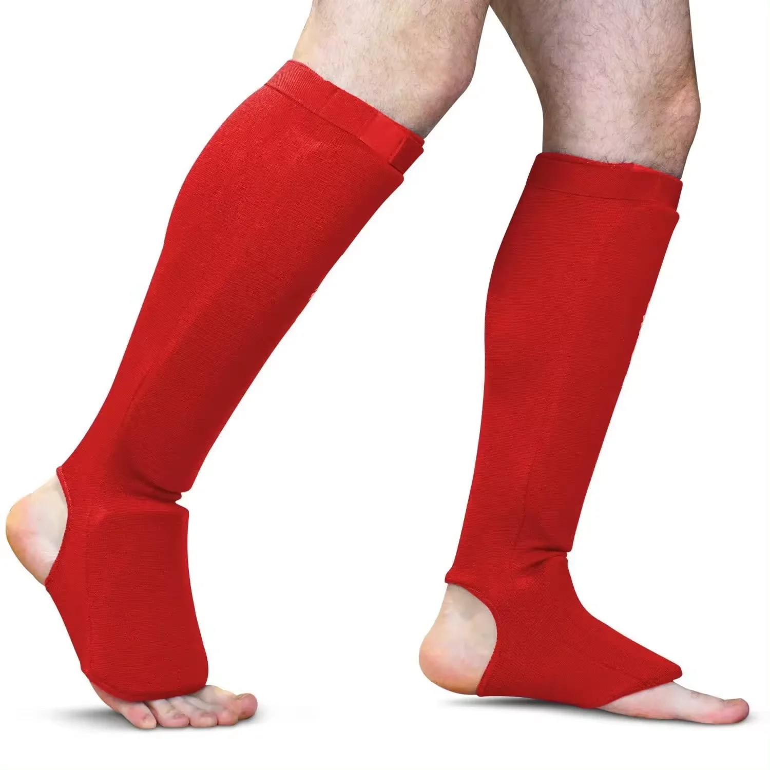 Custom Muay Thai Instep Padded Elastic Training Sparring Shin Guards Boxing Leg Protectors Martial Arts Kickboxing Shin Guards