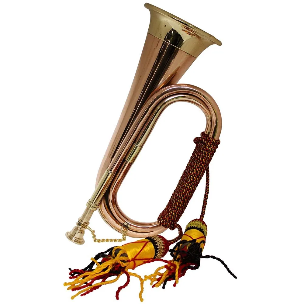 New OEM Services Manufactures Logo Professionals Handmade Golden Color Made In Pakistan Brass Bugles