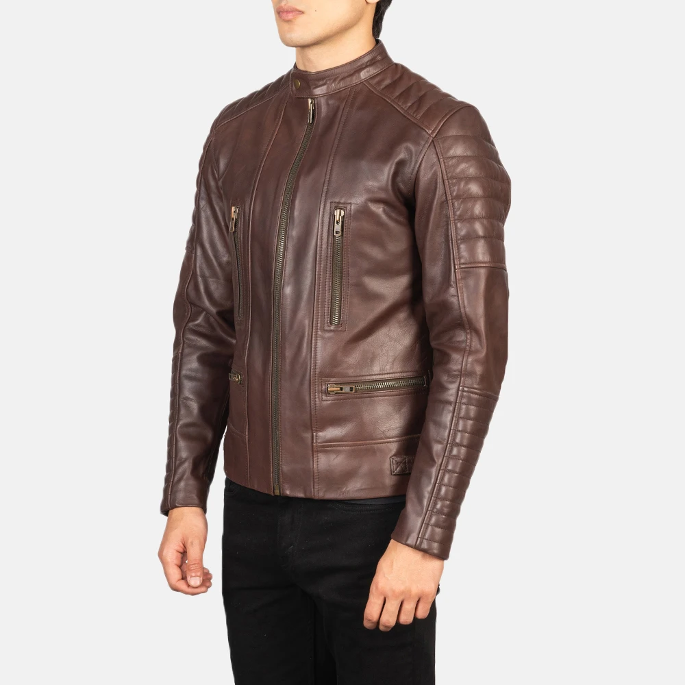 Long Sleeves Latest Style Leather Jacket New Men Jacket Spring Fall Soft Leather Jacket For Men