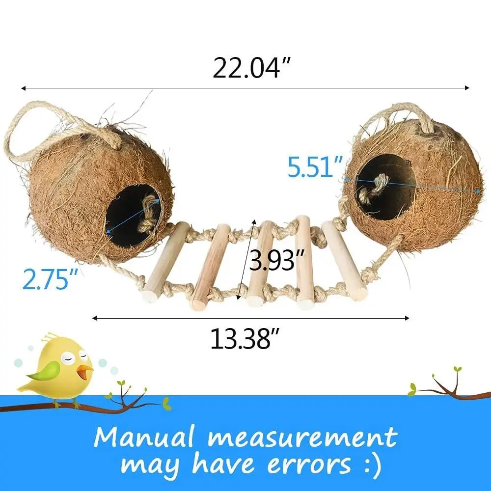 Cheap price wholesale 100% natural coconut bird nest outdoor garden decoration bird nest handmade in Vietnam