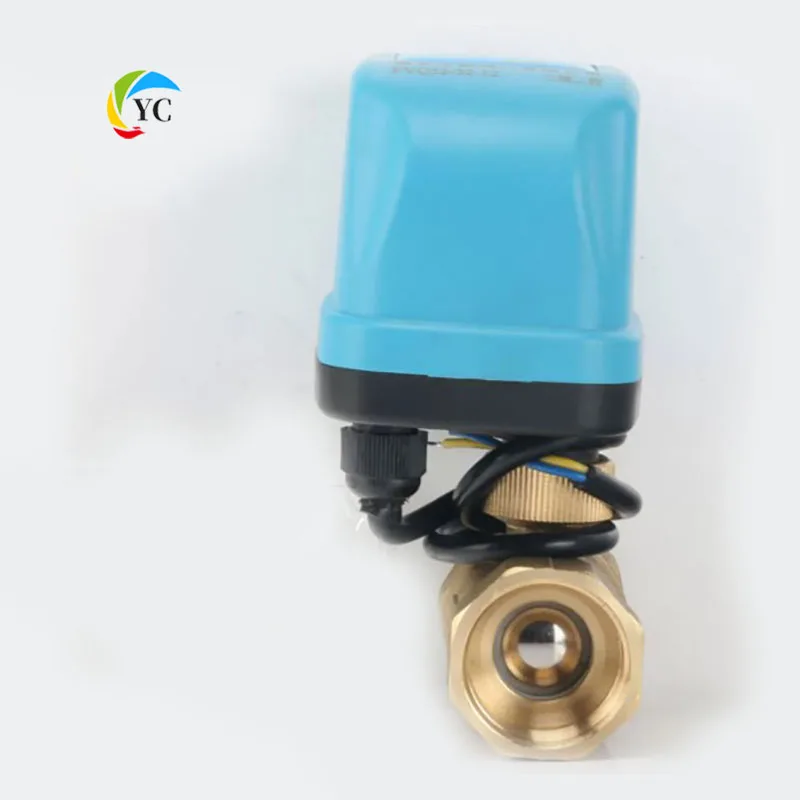 Высокий крутящий момент IP65 Электрический шаровой клапан FM резьба AC220V DC12V DC24V для центральной системы кондиционирования воздуха моторизованный регулирующий